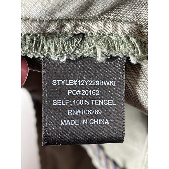 Trixxi Olive Green Tencel Open Vest Safari Capsule Womens Medium - Picture 4 of 5